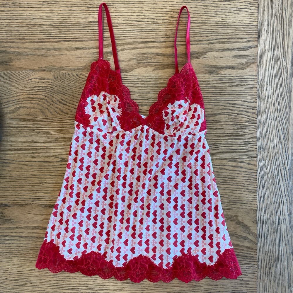 y2k heart camisole